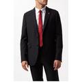 Burton Mens Limited Edition Football Slim Suit Jacket - Black - Black - 36R