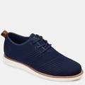 Vance Co. Shoes Novak Wide Width Knit Dress Shoe - Blue - 13