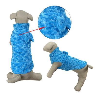 Primeware Inc. Luxury Faux Fur Winter Dogs Coat - Blue - XS