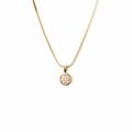 VUE by SEK Dear Necklace - Gold - 18" CHAIN WITH 13.7MM PENDANT