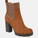 Journee Collection Journee Collection Women's Tru Comfort Foam Islana Bootie - Brown - 9.5