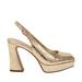 Katy Perry The Square Sling-Back Heel - Gold - Yellow