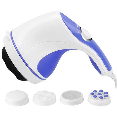 Fresh Fab Finds 4-In-1 Electric Handheld Body Massager With Interchangeable Heads - White