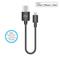 Naztech MFi Lightning Charge/Sync USB Cable 6" In Black