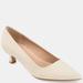 Journee Collection Women's Celica Wide Width Pump - White - 6