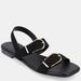 Journee Collection Women's Twylah Sandals - Black - 6.5