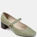 Journee Signature Journee Signature Women's Genuine Leather Tru Comfort Foam Ellsy Pump - Green - 8.5