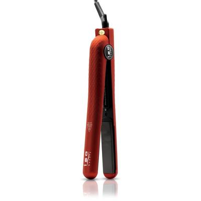 ISO Beauty Spectrum Pro 1.25" 100% Solid Ceramic Flat Iron - Diamond Collection - Red