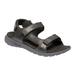 Regatta Mens Marine Leather Lightweight Sandals - Black/Granite - Black - 12