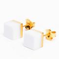 MING YU WANG Cubic Earrings - White