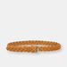 SFALCI Hand-Braided, Natural Italian veg tan Belt - 32mm - Brown - 28''