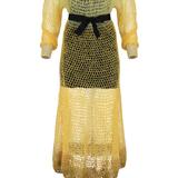 ANDREEVA Yellow Rose Handmade Knit Dress - Yellow