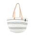 BEACH HAUS Mifuko - Medium Shopper basket Black and White Stripes - Black