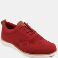 Vance Co. Shoes Men's Ezra Wide Width Knit Dress Shoe - Red - 10