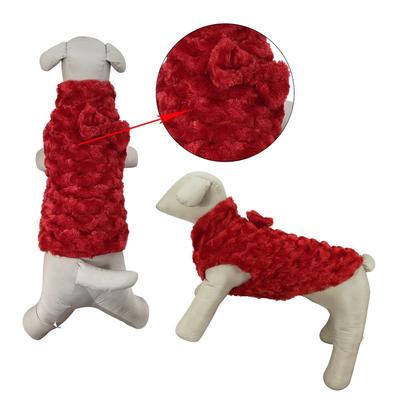 Primeware Inc. Luxury Faux Fur Winter Dogs Coat - Red - MD