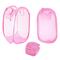 Fresh Fab Finds 3Pcs Pop-Up Laundry Hampers Foldable Mesh Hamper Clothes Laundry Basket Bins With Handles For Storage Kids Room College Dorm Travel Use - Hot Pink