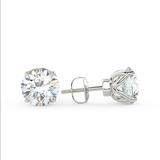 Brilliant Carbon Sirius Stud Earrings - Multiple Sizes - White - LAB-GROWN DIAMOND: 1.50 CARAT TOTAL WEIGHT