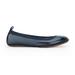 Yosi Samra Samara Foldable Ballet Flat In Deep Navy Patent Leather - Blue