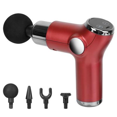 Fresh Fab Finds 32 Intensity Massage Gun with 4 Heads - Deep Tissue Muscle Relaxation - Red - Red