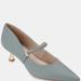 Journee Collection Women's Manza Wide Width Pump - Blue - 7.5