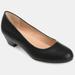 Journee Collection Women's Comfort Saar Narrow Width Pump - Black - 8.5