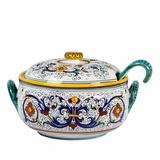 Artistica - Deruta of Italy Ricco Deruta Deluxe: Soup Tureen with Ladle - Blue