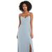 After Six Tie-Back Cutout Maxi Dress With Front Slit - 1548 - Blue - 6