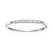 Vir Jewels 1/10 cttw Petite Diamond Wedding Band For Women In 10K White Gold Prong Set, Size 4.5-10 - White - 9