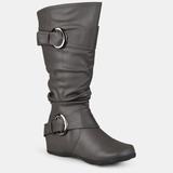 Journee Collection Journee Collection Women's Wide Calf Paris Boot - Grey - 9