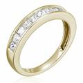 Vir Jewels 1 cttw Diamond Wedding Band For Women, Princess Cut Diamond Wedding Band In 14K Yellow Gold Channel Set - Yellow - 4.5