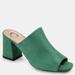 Journee Collection Journee Collection Women's Wide Width Adelaide Slide - Green - 7.5