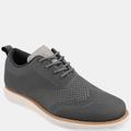Vance Co. Shoes Men's Ezra Wide Width Knit Dress Shoe - Grey - 9.5