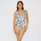 Gorgeous Womens/Ladies Jungle Underwired One Piece Bathing Suit - Green - 36DD