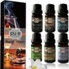 Pure Parker Men's Fragrance Oil Set - Set Of 6 Premium Grade Scented Oils 6 Manly Fragrances For Gentlemen, 10ml Each