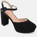 Journee Collection Women's Roslynn Wide Width Pump - Black - 9