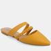 Journee Collection Women's Tru Comfort Foam Narrow Width Olivea Mule - Yellow - 10