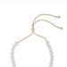 Ettika Pearl Adjustable 18k Gold Plated Bracelet - Gold - ONE SIZE ONLY