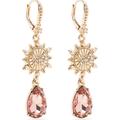 Marchesa Pink Starburst Drop Earring - Gold - OS