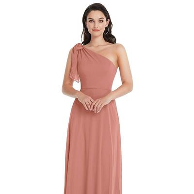 After Six Draped One-Shoulder Maxi Dress With Scar...