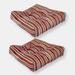 Sunnydaze Decor Sunnydaze 2 Tufted Outdoor Square Patio Cushions - Red