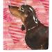 Caroline's Treasures Black And Tan Dachshund Love Garden Flag 2-Sided 2-Ply