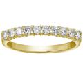 Vir Jewels 3/4 cttw Round Diamond Wedding Band For Women In 14K Yellow Gold, 10 Stones Prong Set, Size 4.5-10 - Gold - 6.5