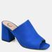 Journee Collection Journee Collection Women's Wide Width Adelaide Slide - Blue - 7