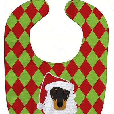 Caroline's Treasures Christmas Doberman Baby Bib