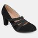 Journee Collection Journee Collection Women's Wide Width Comfort Loren Pump - Black - 11