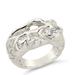 Sterling Forever Sasha CZ & Molten Metal Band Ring - Grey - 6