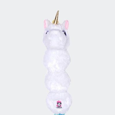 American Pet Supplies Rainbow Unicorn Skinny Squeaking Plush Dog Toy