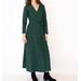 Mata Traders Katie Maxi Wrap Dress - Diamond Vine Dark Sage - Green - XL