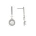 Rivka Friedman Cubic Zirconia Halo Drop Earrings - Grey