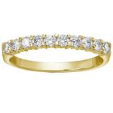 Vir Jewels 3/4 cttw Round Diamond Wedding Band For Women In 14K Yellow Gold, 10 Stones Prong Set, Size 4.5-10 - Gold - 9